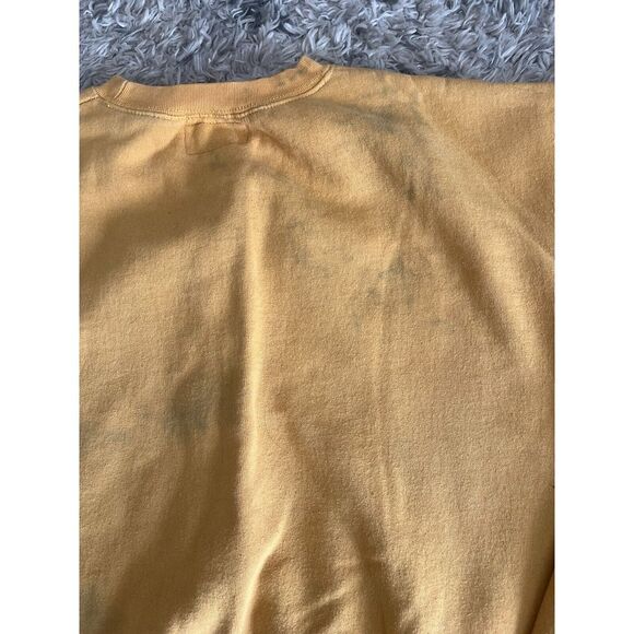 Vtg American Eagle Yellow Crew Neck Sweater Sz XXL Mens Pullover - Picture 6 of 7